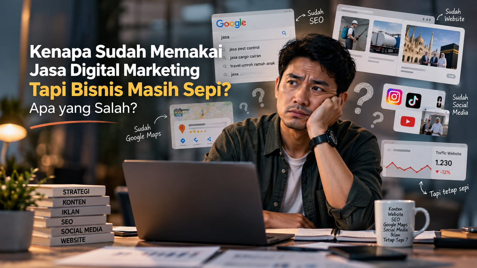 Jasa digital marketing tetapi bisnis masih sepi