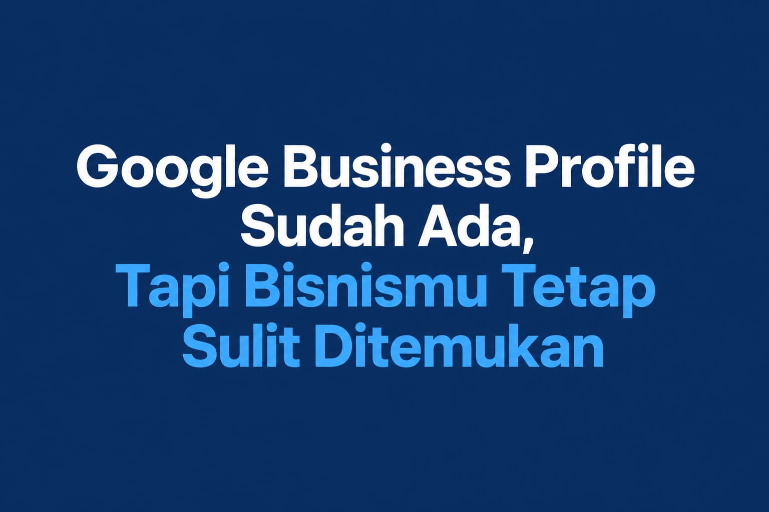 Google Business Profile bisnis Depok